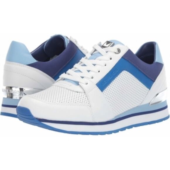 Michael Kors Billie Trainers (SNEAKERS) Cobalt BLUE & WHITE - Picture 5 of 10